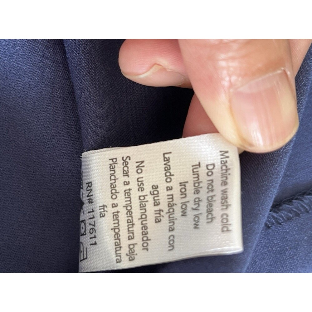 Have Womens Jacket Blazer Large Navy Blue Open Front Business Office Work Wear - Picture 9 of 9